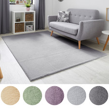 Teppich Hochflor 16 mm waschbar weich gummierter Rücken Kinderzimmer Wohnzimmer