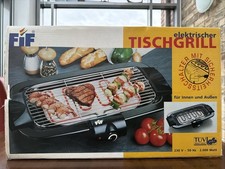 FIF elektrischer Tischgrill, für innen und außen, gebraucht, Voll funktionsfähig