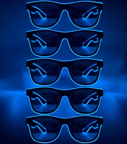 Led brille cyberpunk neon - led,