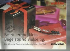 Katalog Märklin Neuheiten 2001 Modelleisenbahn Z Mini Club