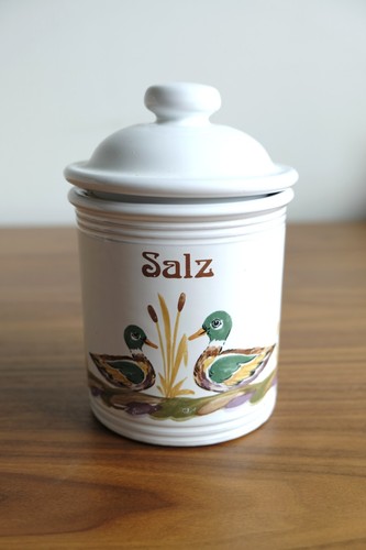 Keramik vorratsdose salz mit - keramik,