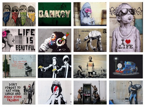 Best banksy graffiti - graffiti, street