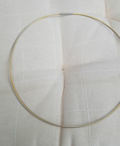 Edelstahlcollier bicolor 42 - bicolor,