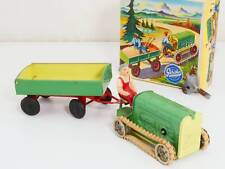 Gescha 710 Traktor Raupen-Schlepper Anhänger 50er Germany MIB! OVP 1704-12-34