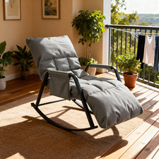 Schaukelstuhl Relaxstuhl Schwingsessel Schaukelsessel 5-fach verstellbare