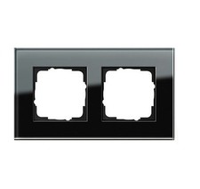 Gira Esprit Glas schwarz 1fach