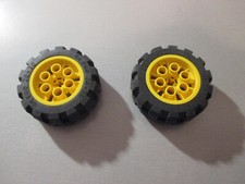 Lego; Technic; 2Stück; Reifen; Räder; 20 x 30; Felge; 6582; Gelb ; (X)