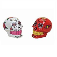 Spardose in Rot Totenkopf