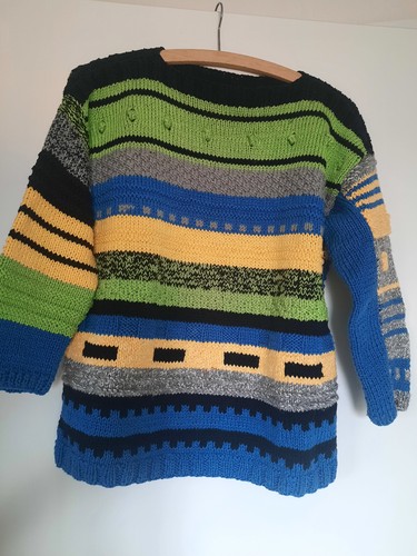 Unikat handgestrickter pulli - handgestrickter,
