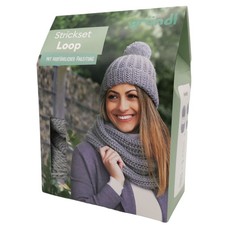 Strickset Loop grau DIY mit