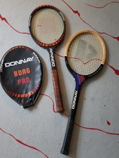 2 Tennisschläger  Donnay Borg Pro mit Schutzhülle und Donnay GLM 4