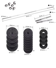 Decathlon Hantelset (inklusive langhantel) 50KG