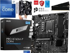 PC Aufrüstkit Intel Core i7-12700KF bis 64GB DDR4 mit TPM 2.0 MSI PRO B760M-P