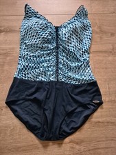 Sunflair Badeanzug  dunkelblau - hellblau gemustert, Gr. 50, C-Cup, NEU