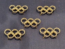 5 x Olympische Ringe zum anstecken