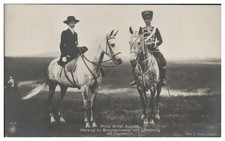 XX2357/ Prinz Ernst August in Husaren-Uniform zu Pferde Foto AK ca.1912