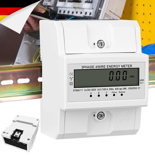 Lcd stromzähler phasen 100a - stromzähler, 3