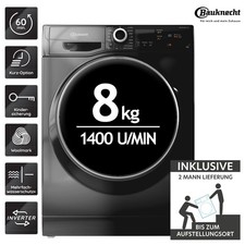 Bauknecht W8 S6300 A Waschmaschine 8kg Kurz-Option Woolmark Rapid 60 Min. 2ML