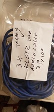 #11 3 Klotz 3m blau Instrumentenkabel - gerade Stecker, deutsche Herstellung, getestet