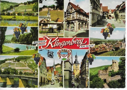 Rotwein stadt klingenberg - ak, rotwein-stadt