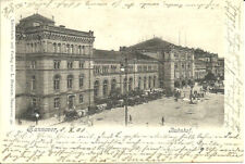 AK Hannover - Hauptbahnhof, Pferdekutschen, Prachtbau - 1901 gel. nach Bochum