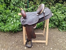 Westernsattel, Ledersattel