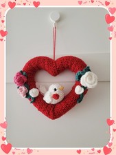 Kranz Gehäkelt Lovebird 19cm