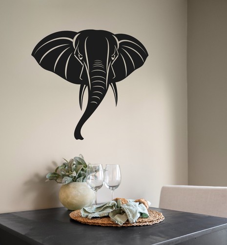Metall wandbild elefant - wandbild,