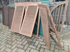 3-er Set Fensterladen - Holz - gebraucht - 131,5x62 cm - AUSKLAPPBAR
