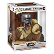 FUNKO POP! - Star Wars - The Mandalorian and The Child on Bantha #416