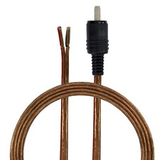 5m Lautsprecher Kabel Audio Transporent Stecker DIN 41529 Box HiFi Stereo Anlage