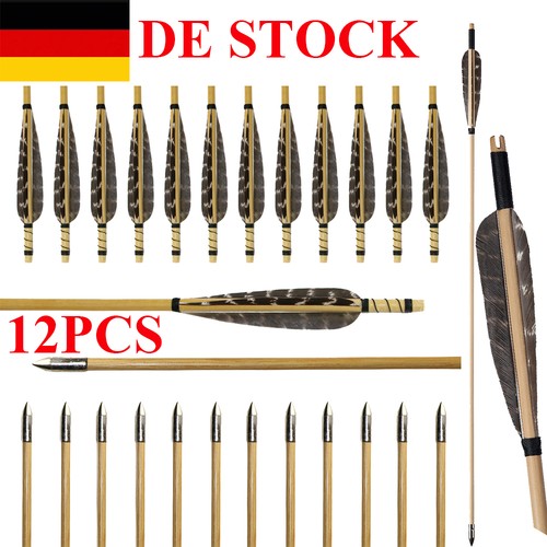 Holzpfeile mit naturfedern - mit,