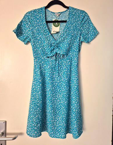 Minikleid blau weiß - c&a,