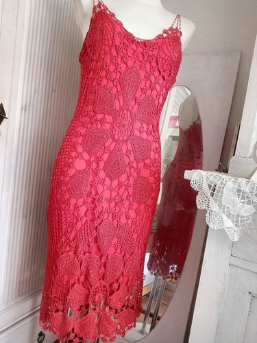 Vintage nicowa häkelkleid mit - vintage,
