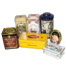 Alte Blechdosen Metalldosen Dosen Konvolut international Sammler selten