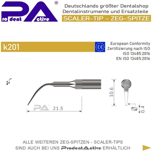 Scaler tip zeg - -, zeg-spitze