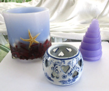 Kerzen und Teelichter Konvolut - Wachs - Porzellan