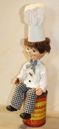 Werbefigur fridolin blechdose - fridolin,