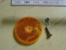 gelber Reflektor rund ca. 6 cm original ULO mit  E1-Prüfzeichen; NEU Lagerware