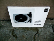 Dual 1008 Plattenspieler, Bedienungsanleitung mehrsprachig. original. 12 seiten.