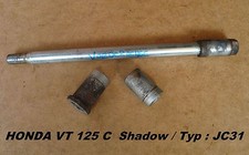 Honda VT 125 C Shadow JC31 Vorderachse + Buchsen Achse Steckachse + Hülsen axle
