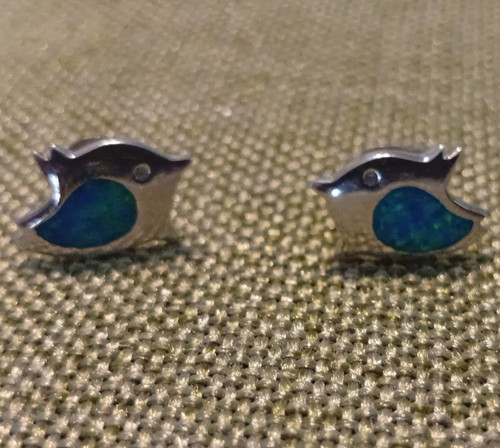 Silber 925 ohrstecker vogel - silber,