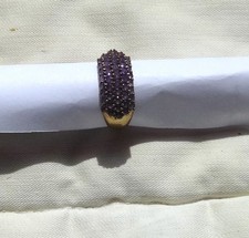 Gold 333 Ring mit 44 Amethysten aus Nachlass