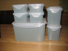 Lock n Lock 7 Behälter eisblau mit Schüttbehälter NEU Set 5