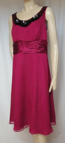 Seidenkleid fuchsia lila - seidenkleid, 42