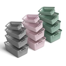 Aufbewahrungskorb Organizer Kunststoffkorb Körbchen 0,7L - 10L Korb BPA Frei Bad