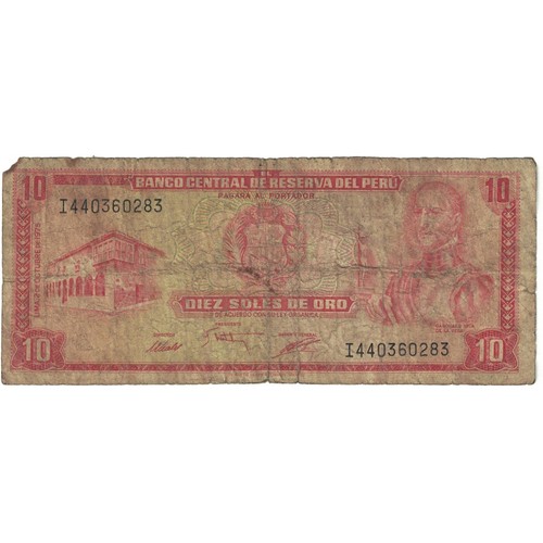 193294 geldschein peru 10 - peru,,