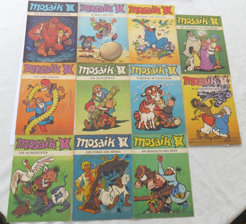 Vintage mosaik heft - mosaik, 1-11