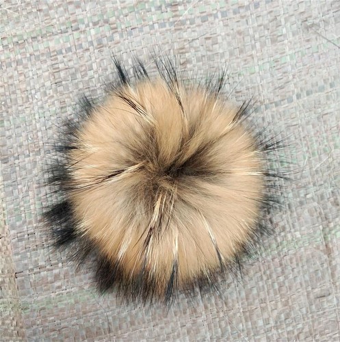 Großer echtfell bommel mit - großer,