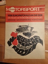 DDR Illustrierter Motorsport 14/67 Wartburg Getriebe, Vorschau 40 Jahre Sachsenr
